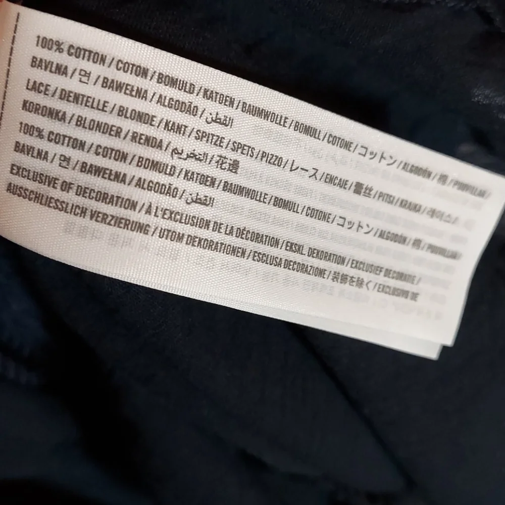 Abercrombie & Fitch navy blue blouse sz XS - Picture 6 of 10